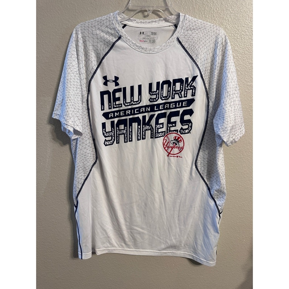 Under Armour‎ New York Yankees MLB Baseball T-Shirt White Mens Large